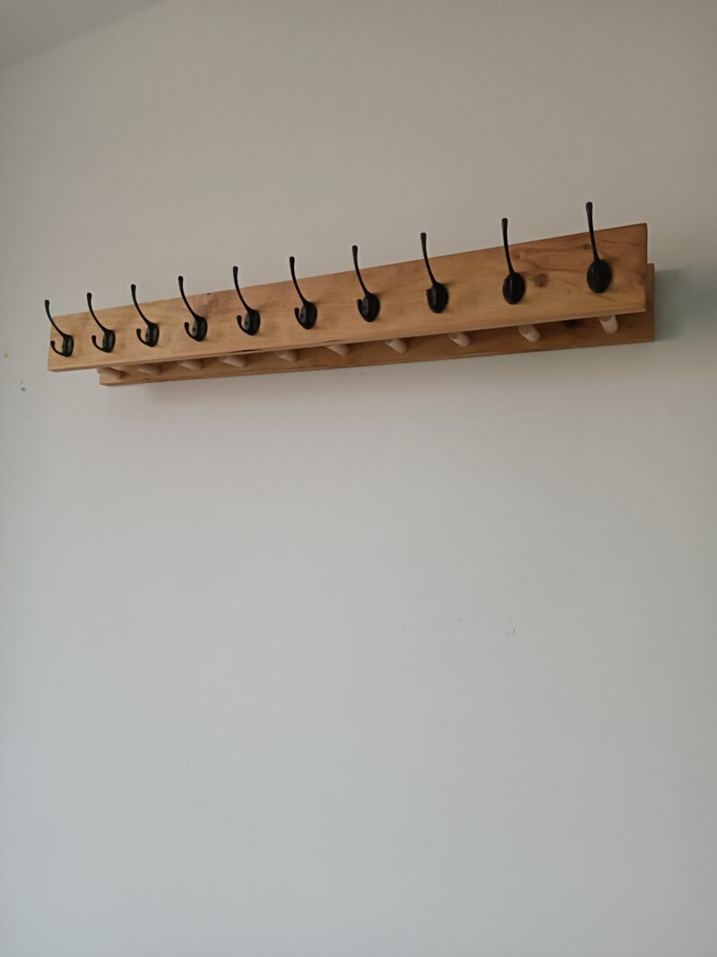 Porte Manteau Gain de place sans accessoires porte clés – Image 3
