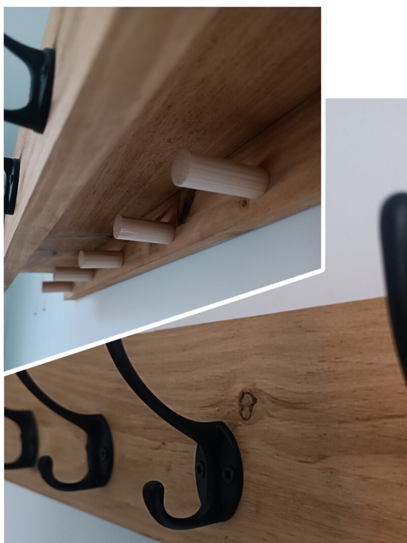 Porte Manteau Gain de place sans accessoires porte clés – Image 2