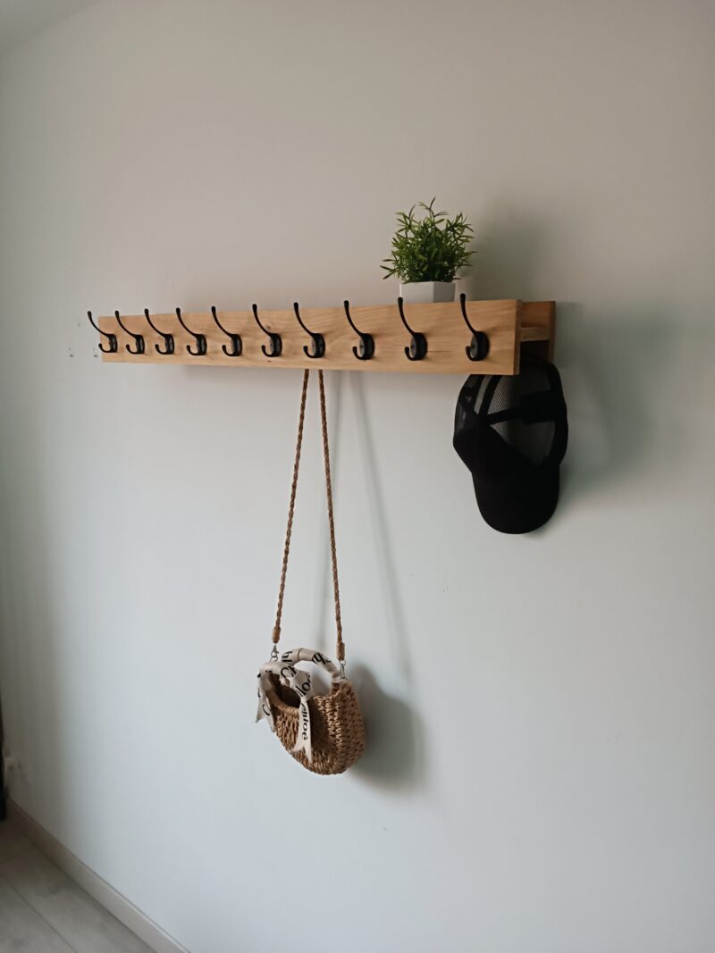 Porte Manteau Gain de place sans accessoires porte clés – Image 7