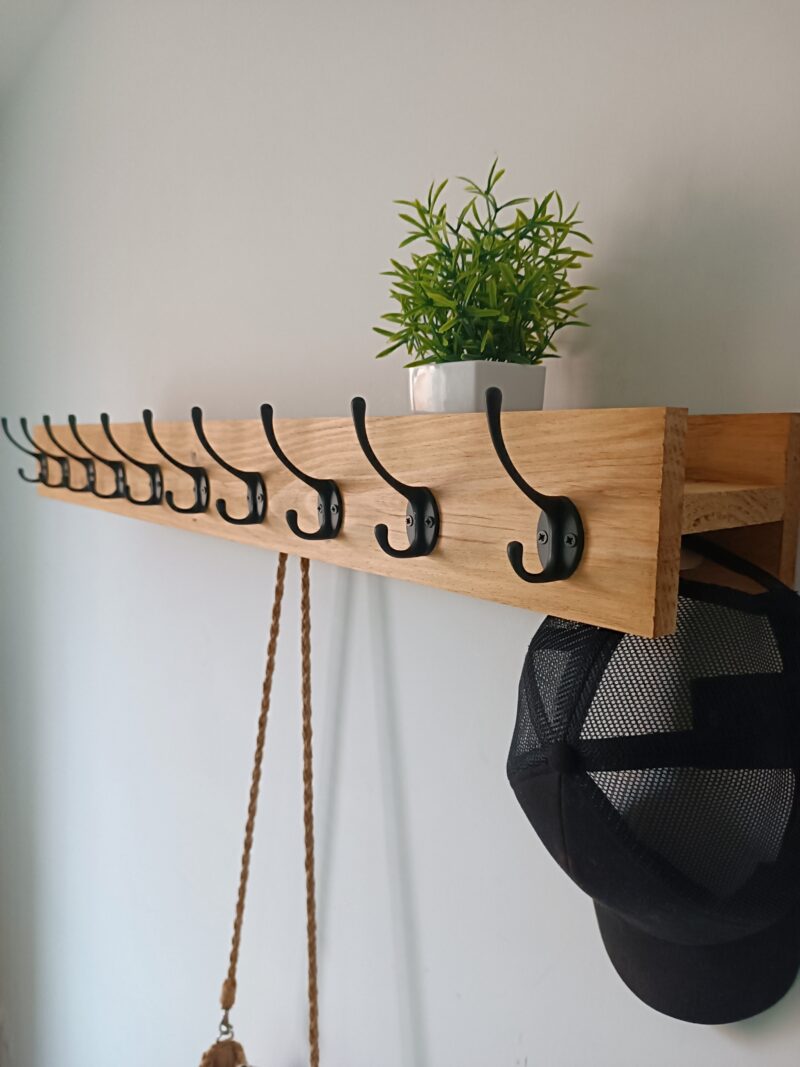 Porte Manteau Gain de place sans accessoires porte clés – Image 6