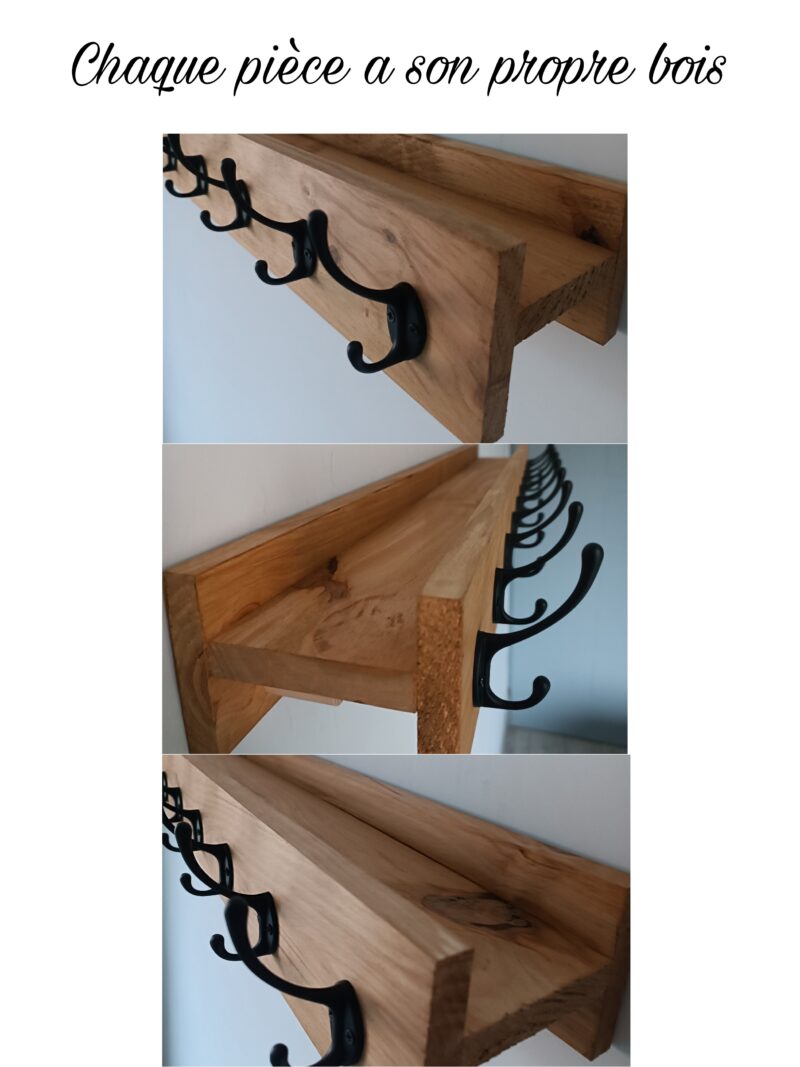 Porte Manteau Gain de place sans accessoires porte clés – Image 4
